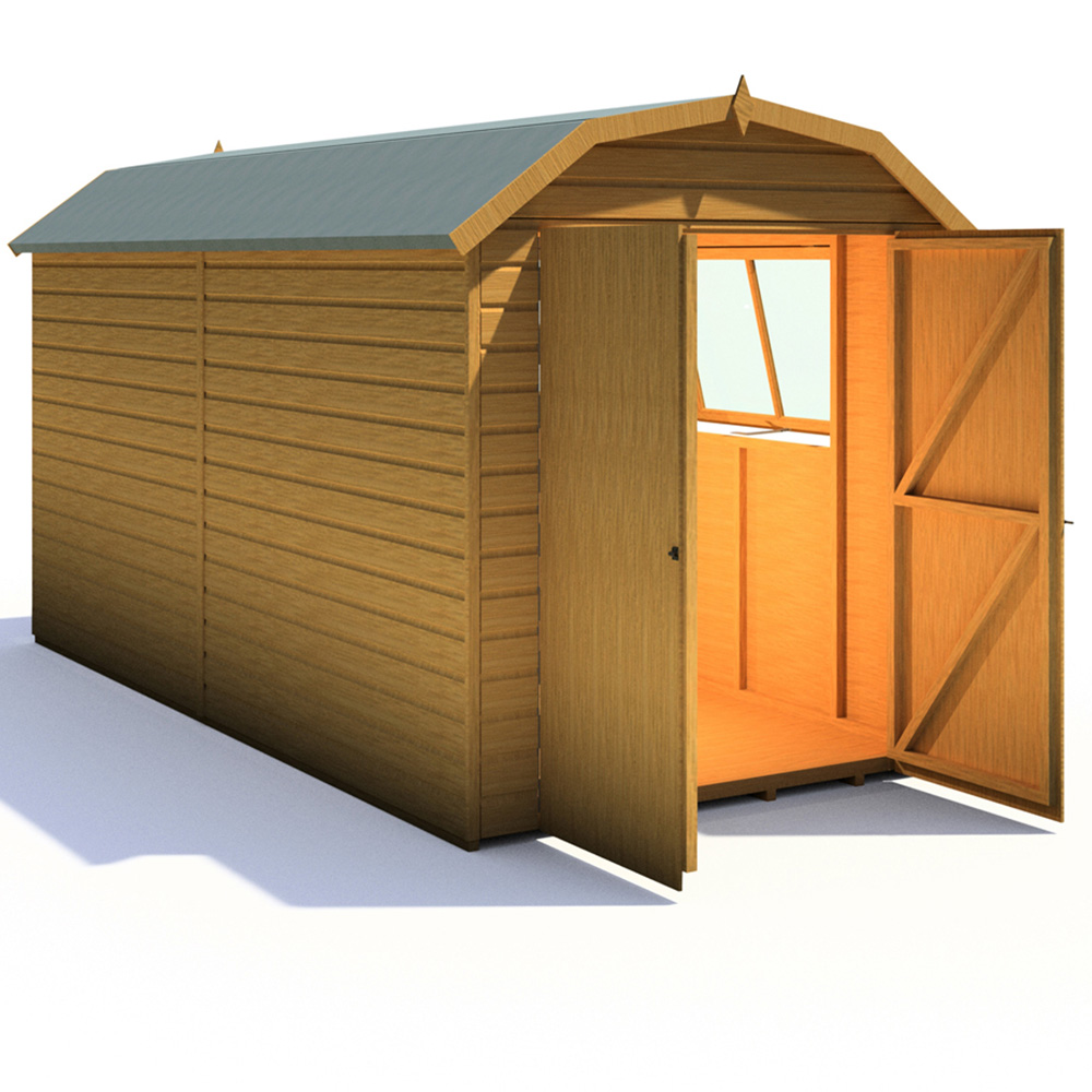 Shire Barn 12 x 6ft Double Door Shiplap Apex Garden Shed Image 4