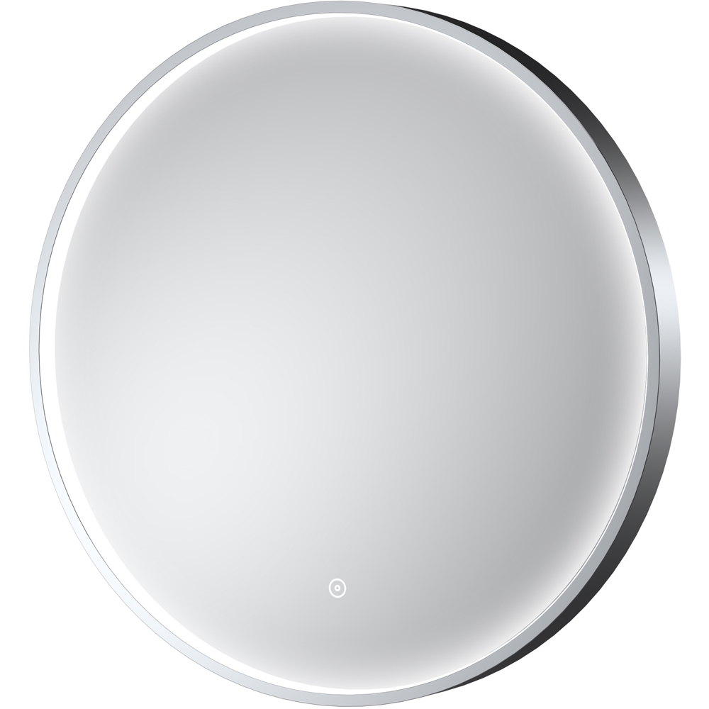 nuie Polished Chrome Framed LED Touch Sensor Mirror 600mm Image 1