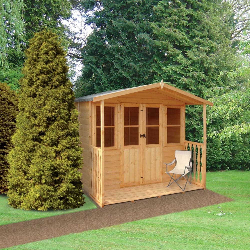 Shire Houghton 7 x 7ft Double Door Traditional Summerhouse Image 3