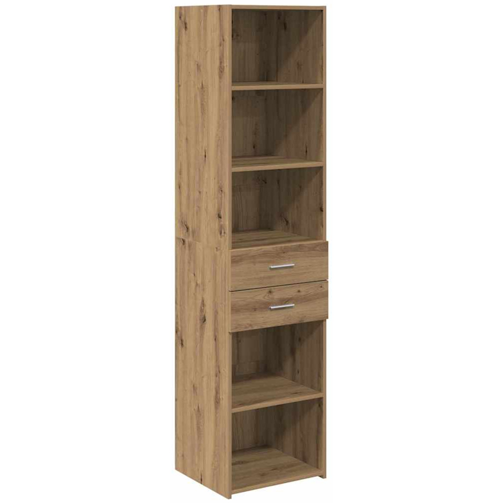 vidaXL 2 Drawer 5 Shelf Artisan Oak Highboard Image 2