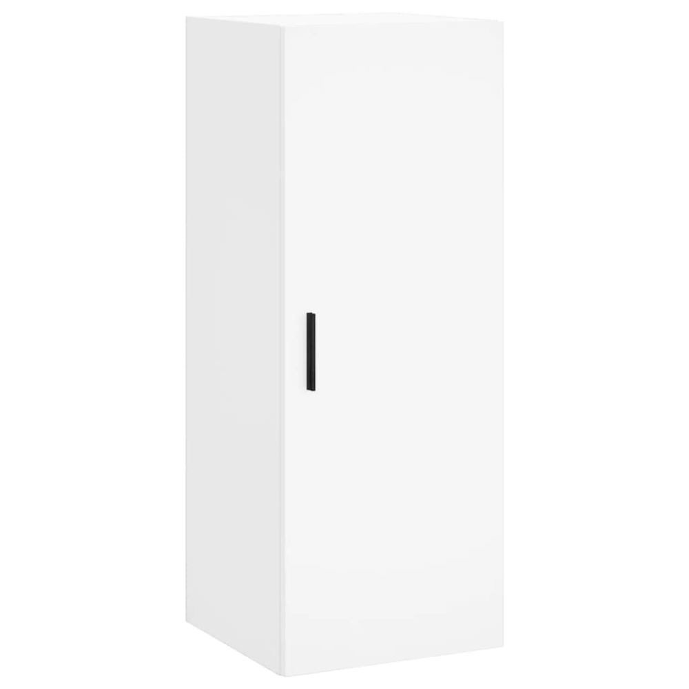 vidaXL Single Door 3 Shelf White Highboard Image 5