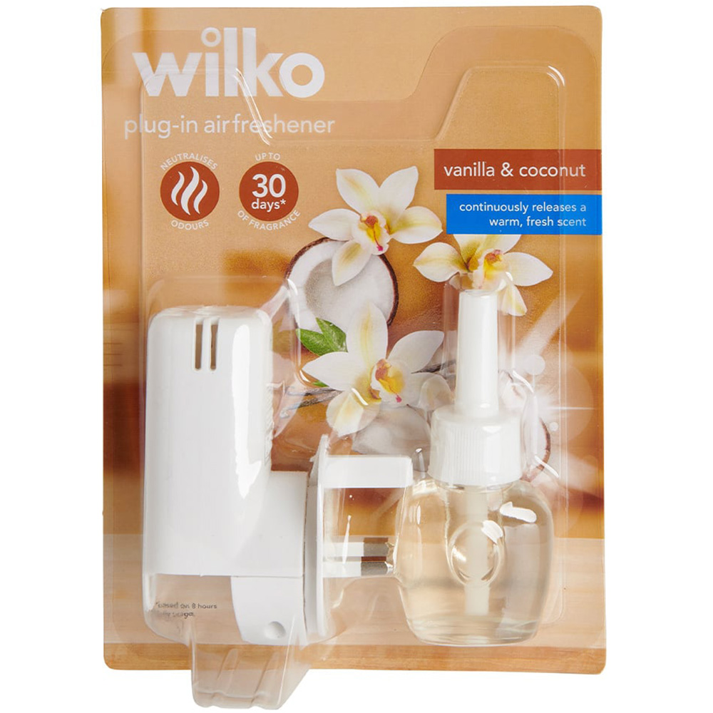 Wilko Vanilla and Coconut Electric Plug In Air Freshener Image 1