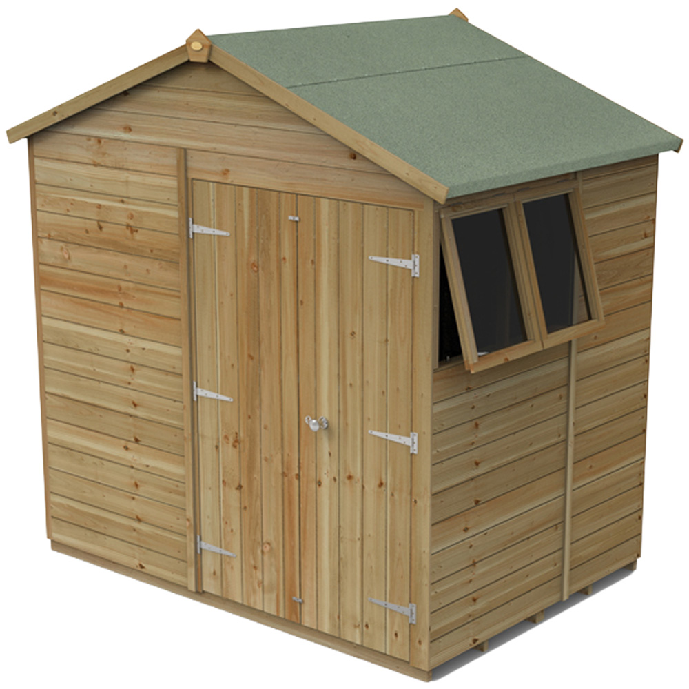 Forest Garden Timberdale 7 x 5ft 2 Opening Apex Shed Image 1