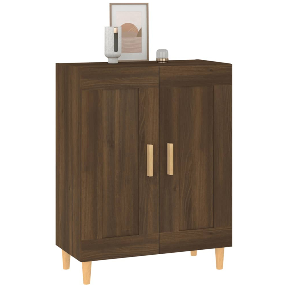 vidaXL 2 Door Brown Oak Sideboard Image 5