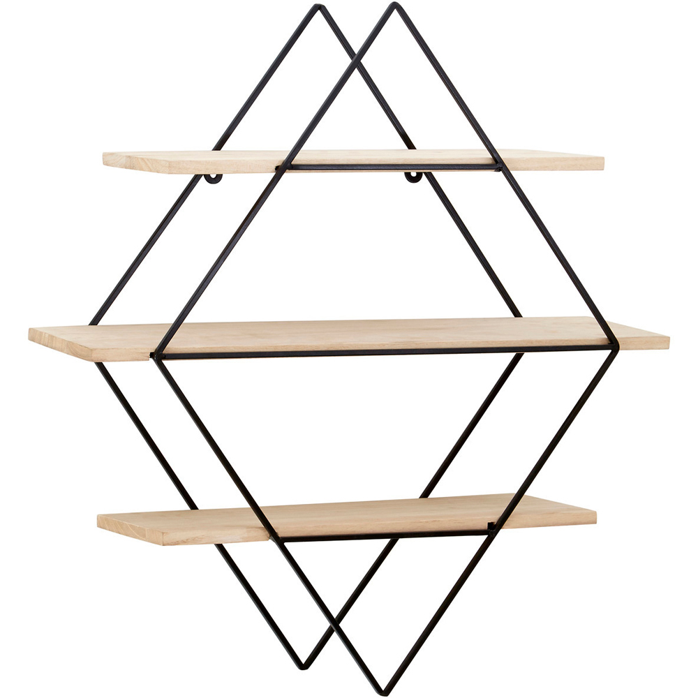 Premier Housewares Brixton 3 Tier Rhombus Shelves Image 1