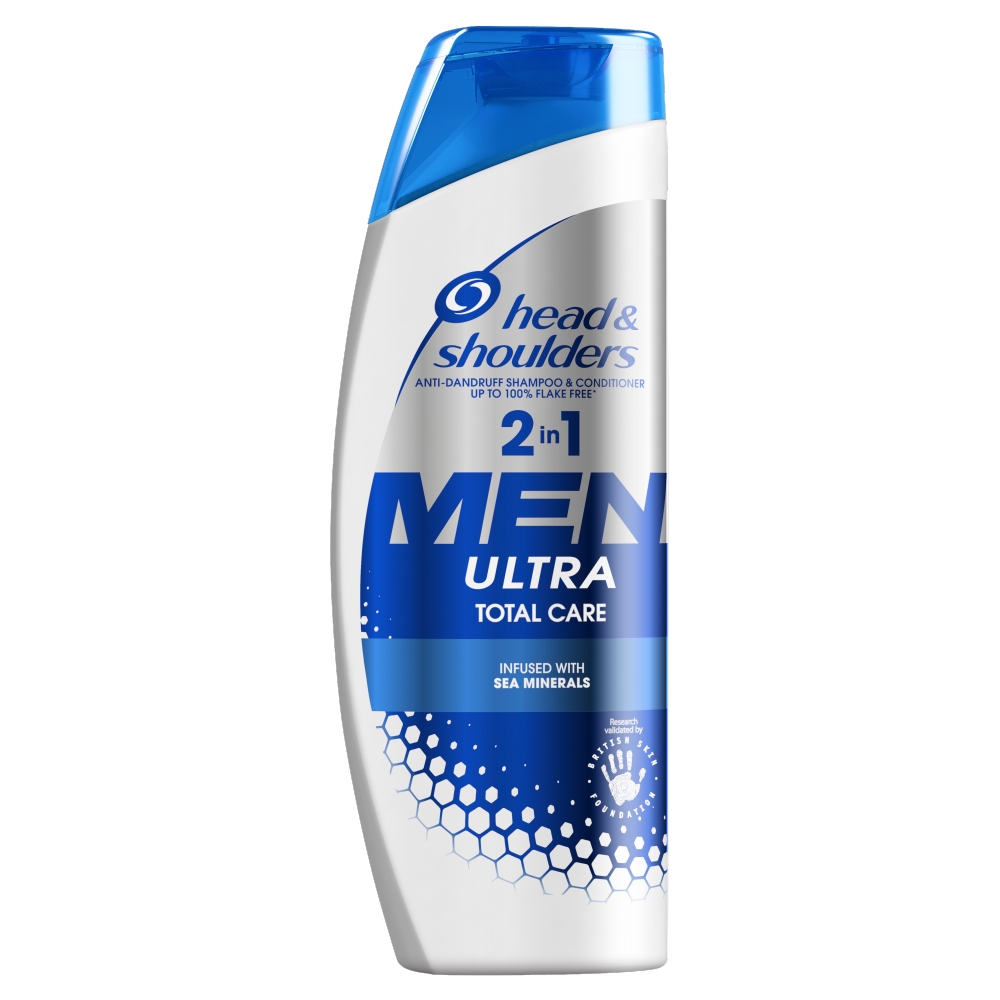 Head & Shoulders Men Ultra 2 in 1 Total Care Anti Dandruff Shampoo and Conditioner 450ml Image 1