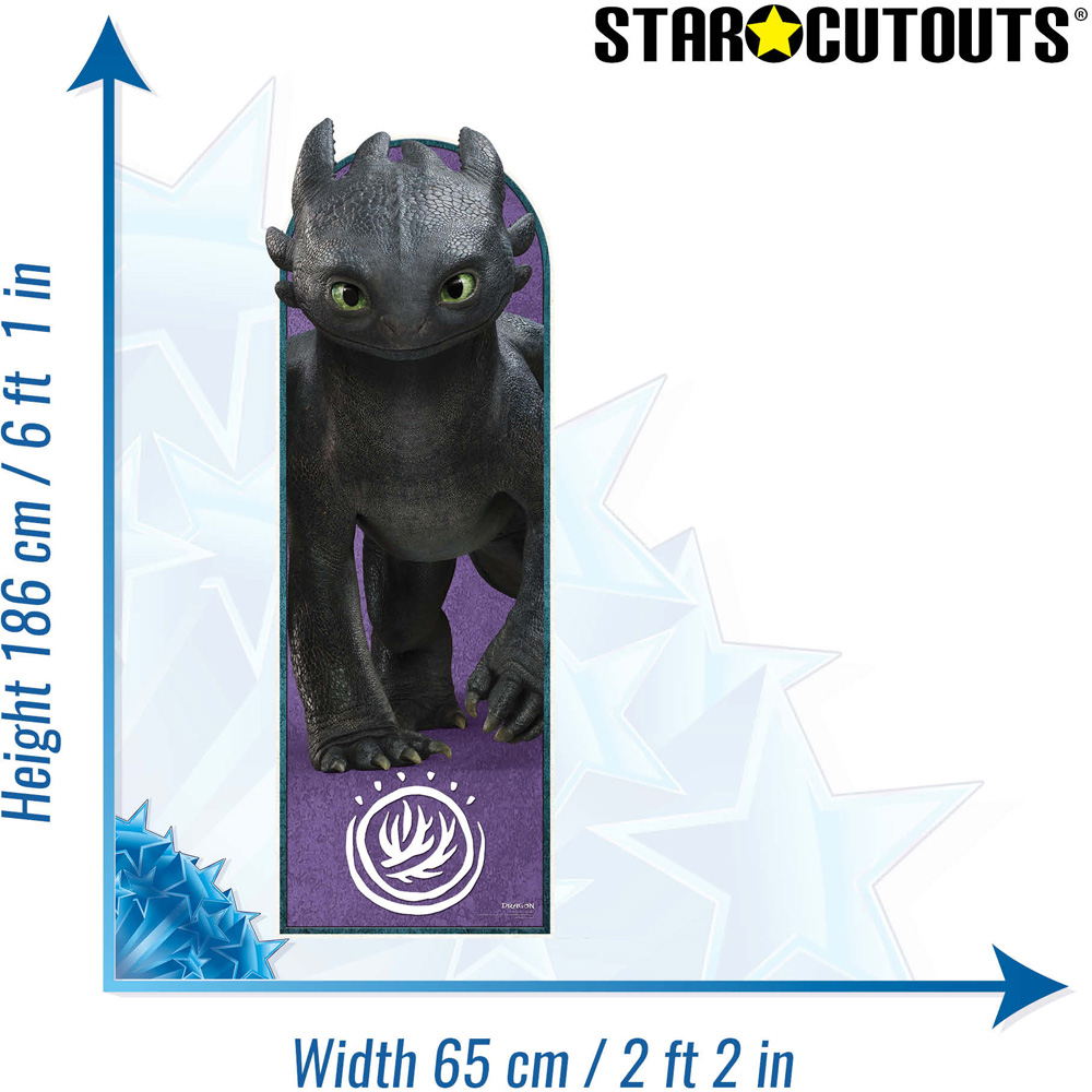 Star Cutouts Toothless Sailboard Cardboard Cutout 6ft Image 6