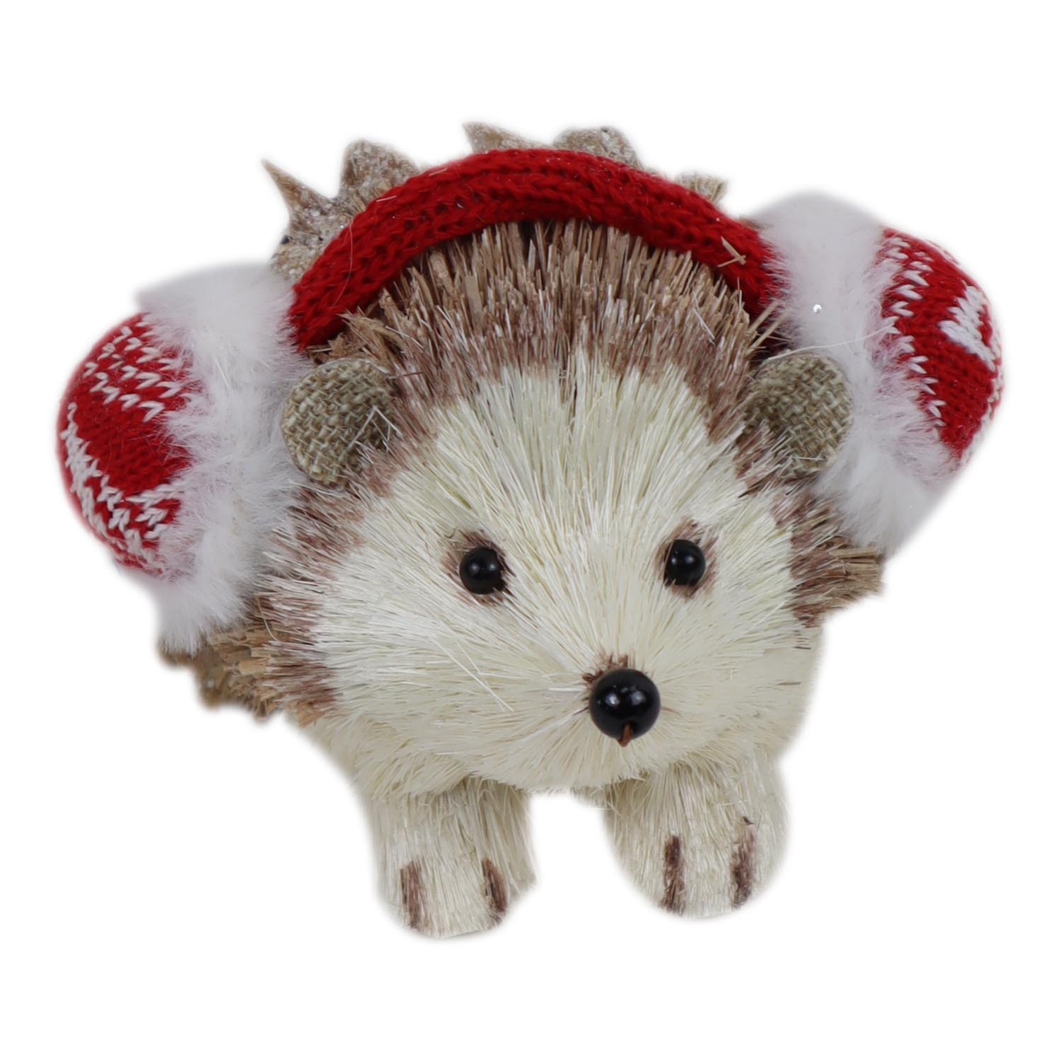 Hedgehog with Ear Muffs Ornament Image
