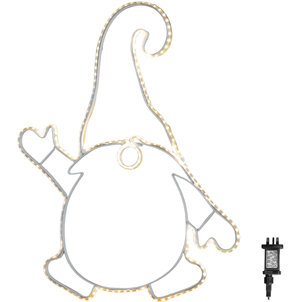 Samuel Alexander 205 Warm White LED Hanging Gonk Silhouette Christmas Decoration 46cm Image 2