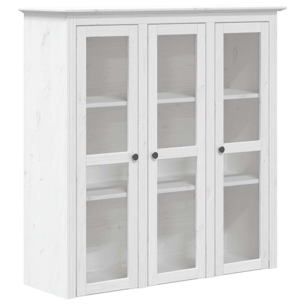 vidaXL 6 Door 3 Drawer White Pine Wood Highboard Image 3