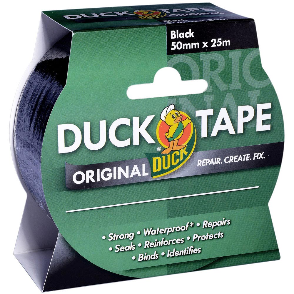 Duck 50mm x 25m Black Duct Tape Image 3