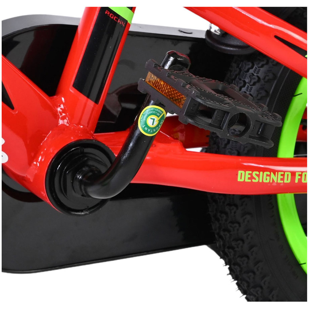 Volare Rocky Kids 12 inch Red Bike with Stabilisers Image 8