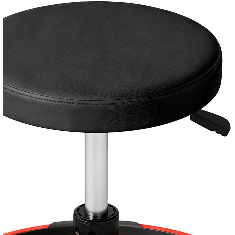 HOMCOM Black Height Adjustable Rolling Mechanic Stool 135kg Image 5