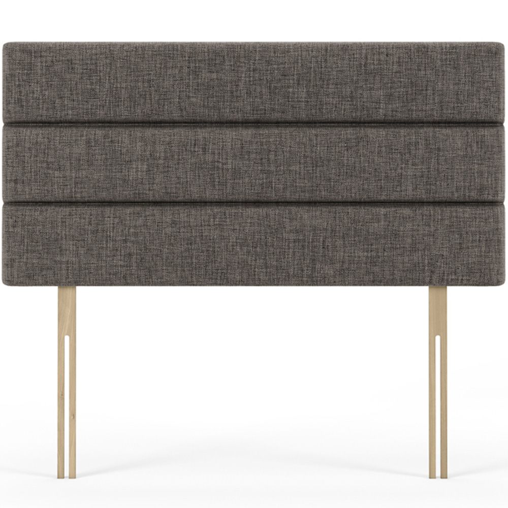 Bedmaster Single Slate Linen Milan Lined Headboard Image 2