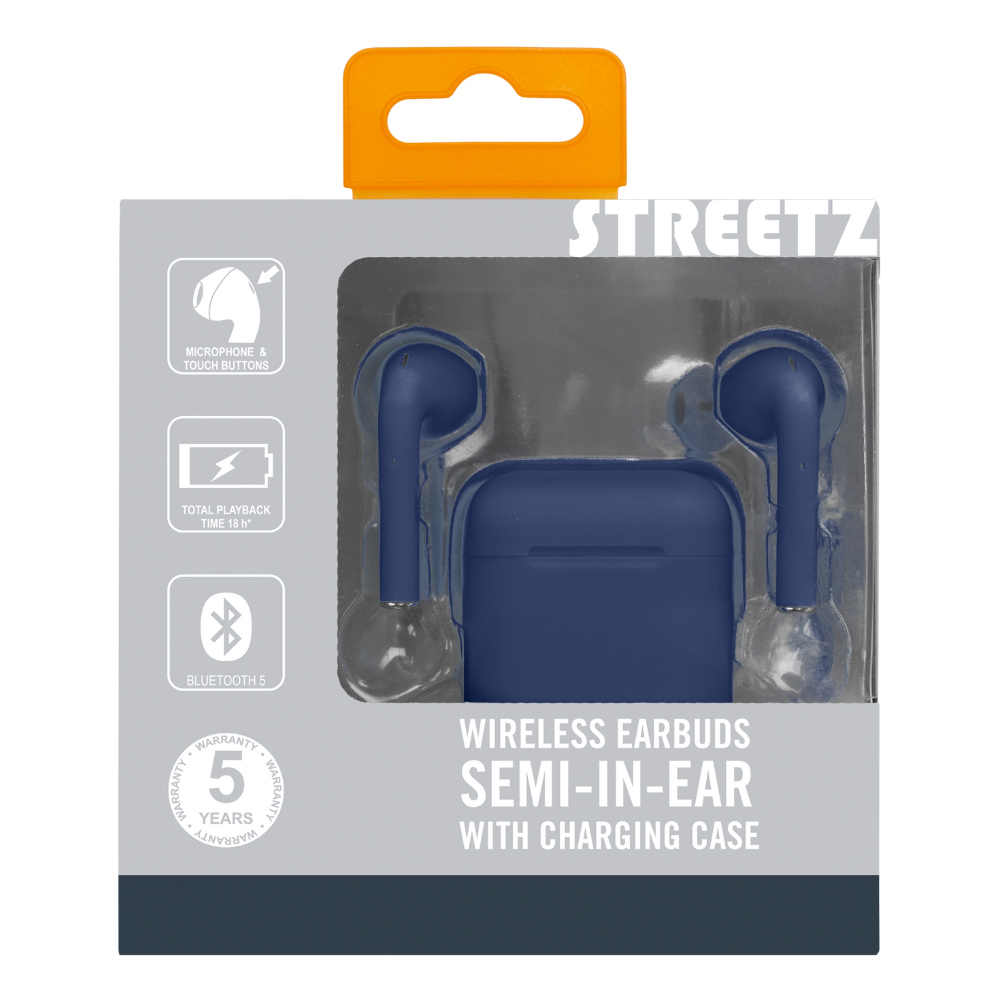 Streetz Navy True Wireless Stereo Stay-in-Ear Ear Buds Image 4