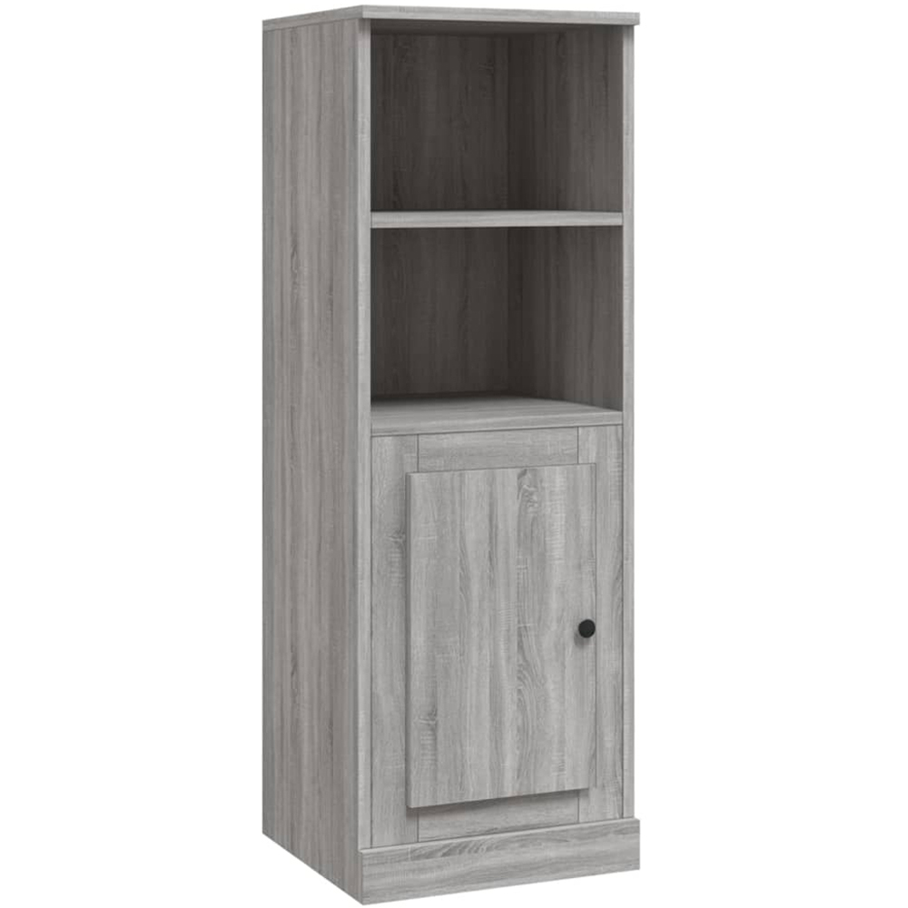 vidaXL Single Door 2 Shelf Grey Sonoma Highboard Image 2