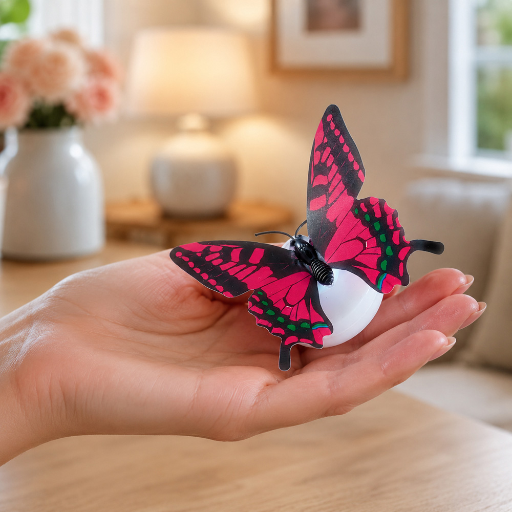 Avilo Multicolour LED Butterfly Wall Light 5 Pack Image 3