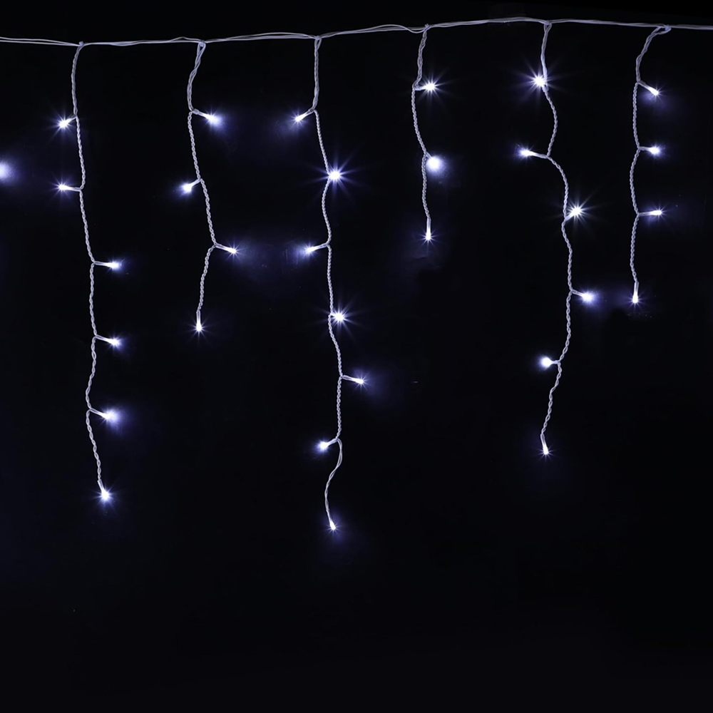 AMOS 720 White LED Icicle Snowing Effect Light Image 1
