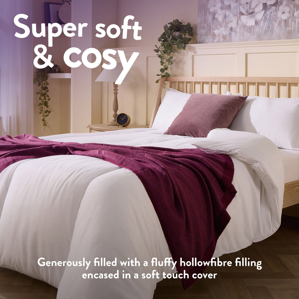 Slumberdown Double White Feels Like Down Duvet 10.5 Tog Image 4