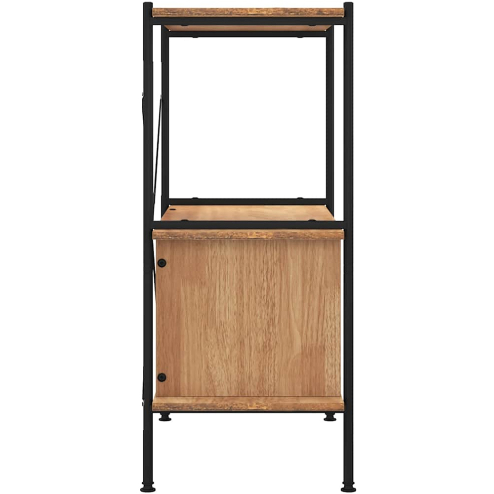 vidaXL 2 Door 2 Shelf Light Brown Shelving Unit Image 5