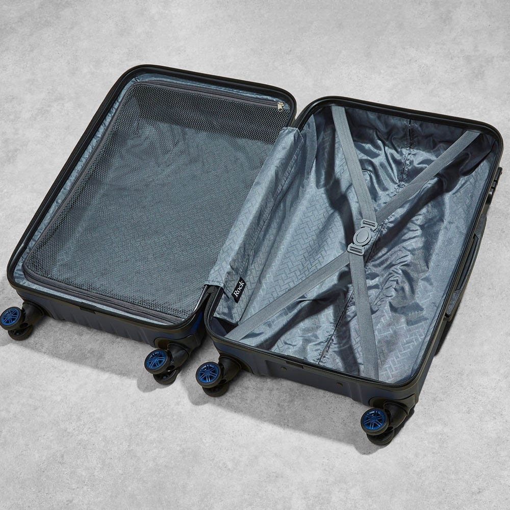 Rock Santiago Set of 3 Navy Hardshell Suitcases Image 4