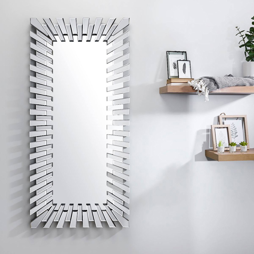 Furniturebox Astra Rectangular Large 3D Full Length Mirror 170 x 80cm Image 2