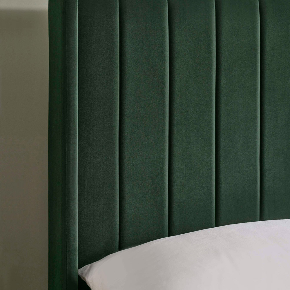 Julian Bowen Leila Bottle Green King Size Bed with Dual Storage Door Image 6
