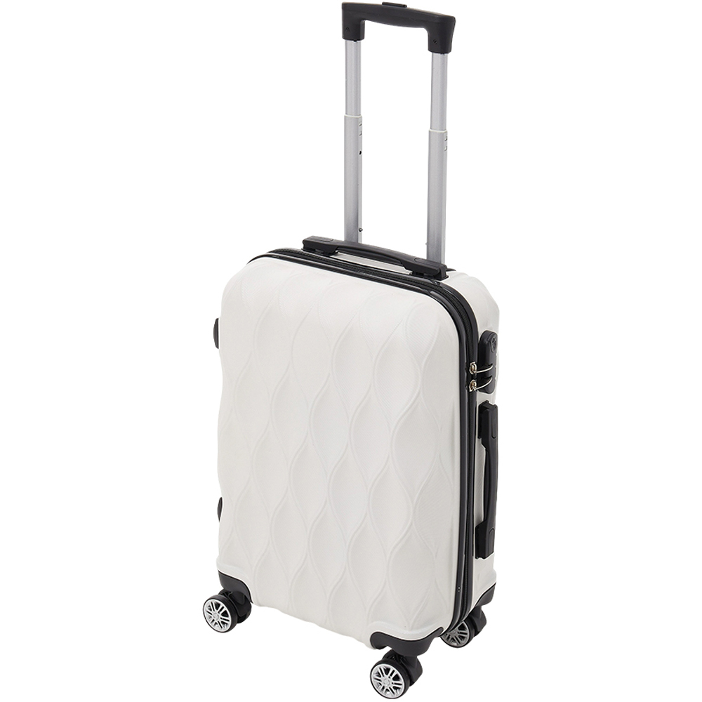 H&O Direct 20 inch White ABS Hard Shell Travel Luggage Image 2