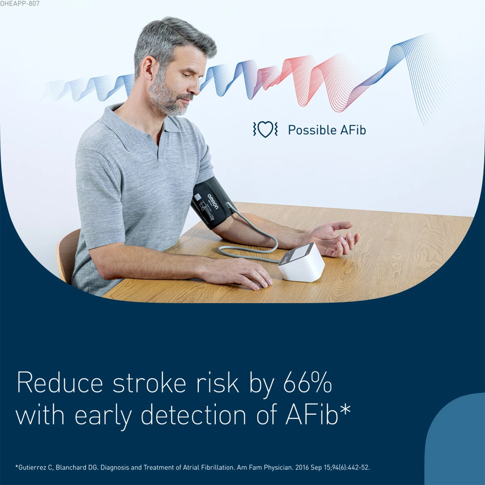 Omron M4 Connect AFib Automatic Bluetooth Upper Arm Blood Pressure Monitor Image 3