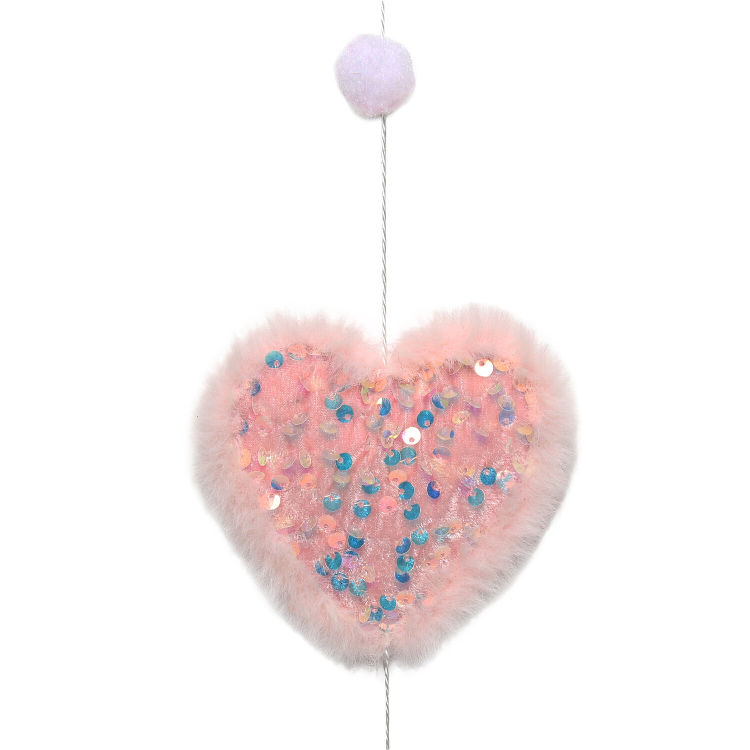 Sugar Wonderland Garland with Pink Fluffy Heart Image 2