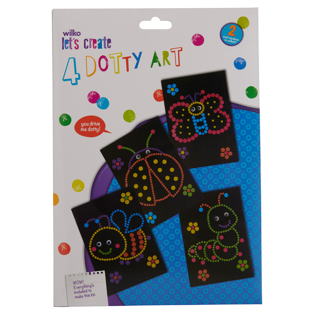Single Wilko Dotty Art Set 4 Pack 2 in Assorted style Image 1