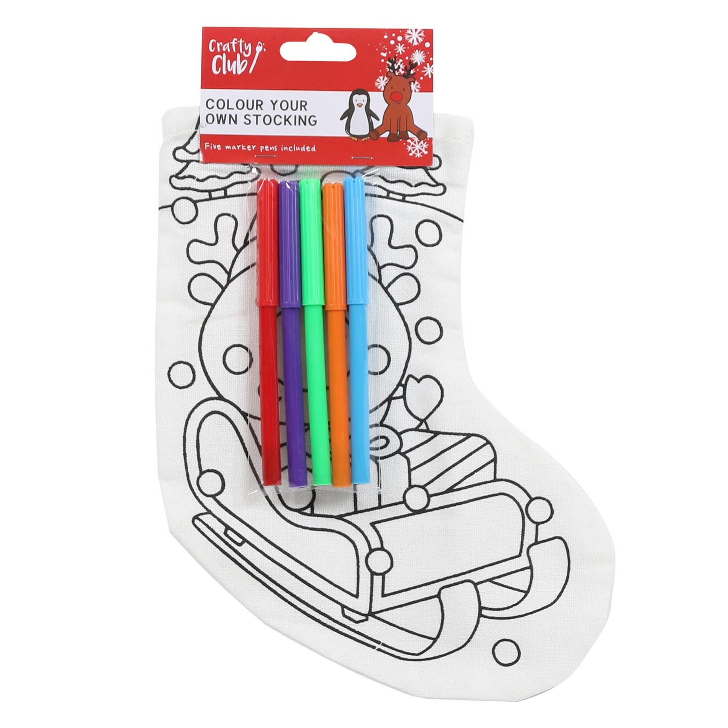 Crafty Club Colour Your Own Stocking Image 3