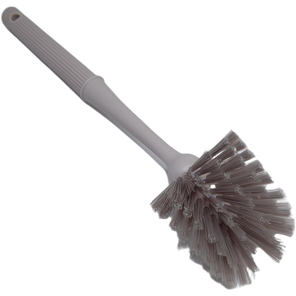 Ribbed Wide Head Dish Brush Grey Image 3