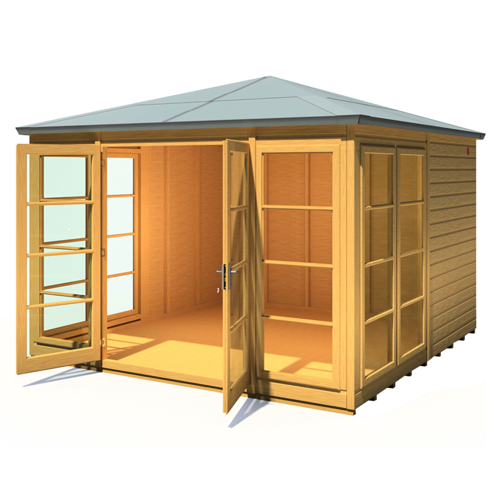 Shire Palatina 10 x 10ft Double Door Contemporary Summerhouse Image 2