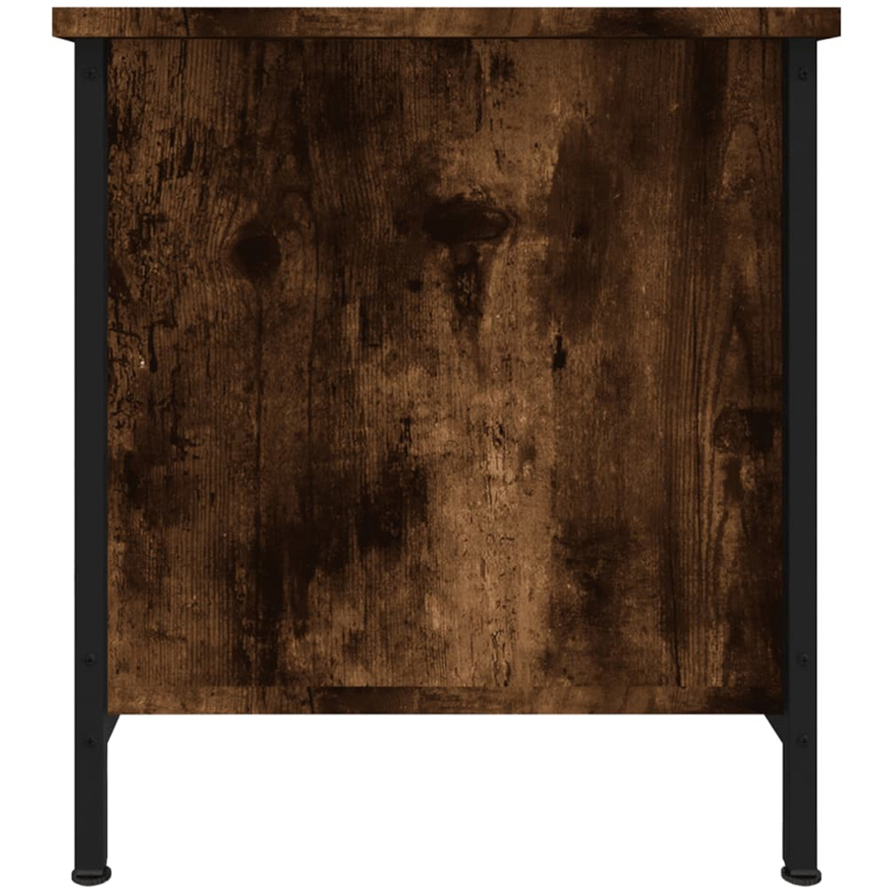 vidaXL Single Door 2 Shelf Smoked Oak TV Cabinet Image 7