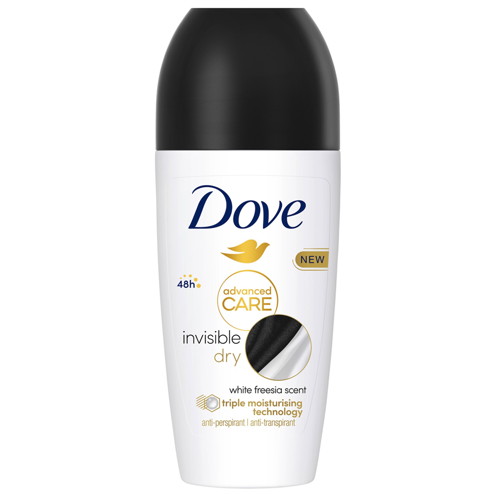 Dove  Advanced Care Invisible Dry Antiperspirant Deodorant 50ml Image 1