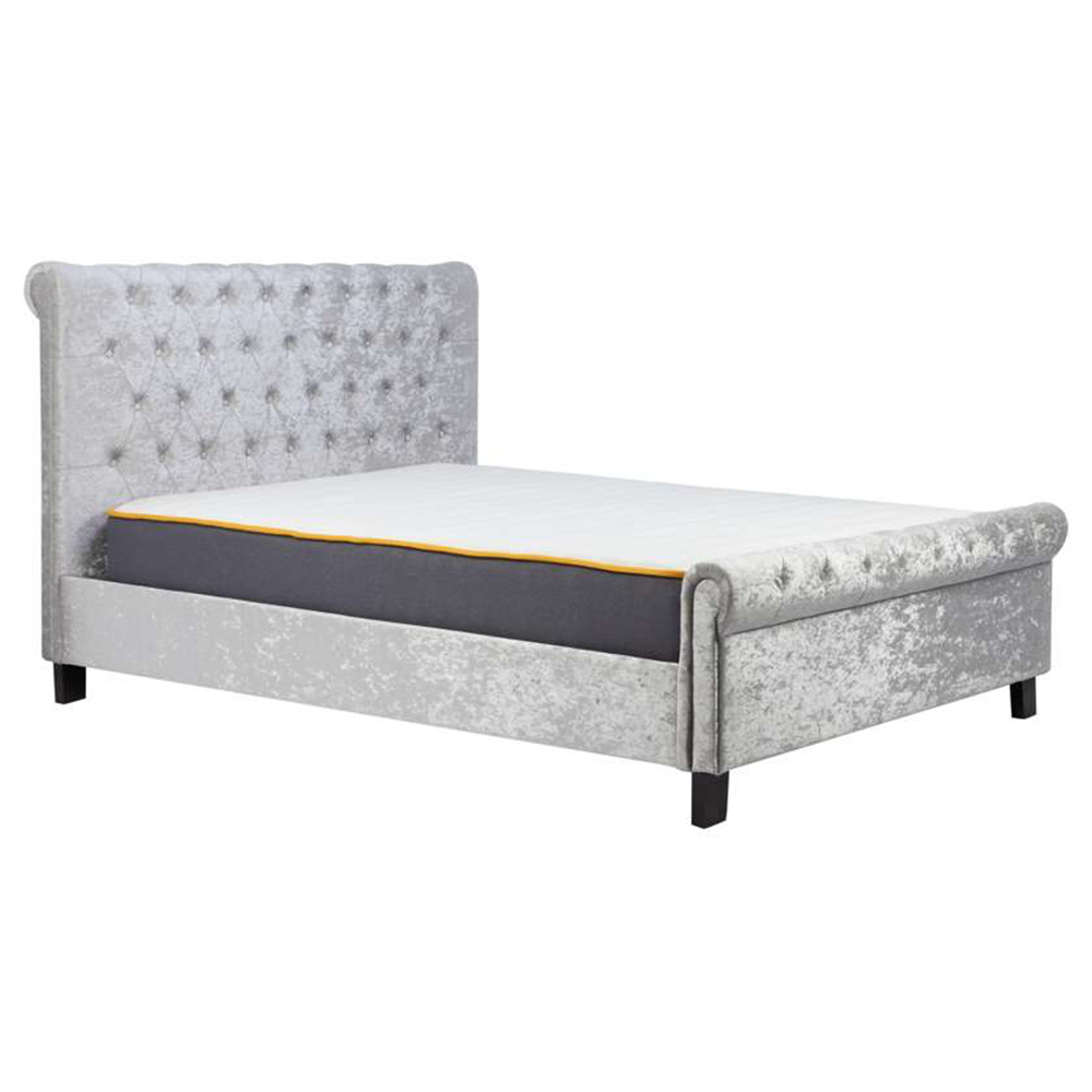 Sienna Double Grey Bed Frame Image 3