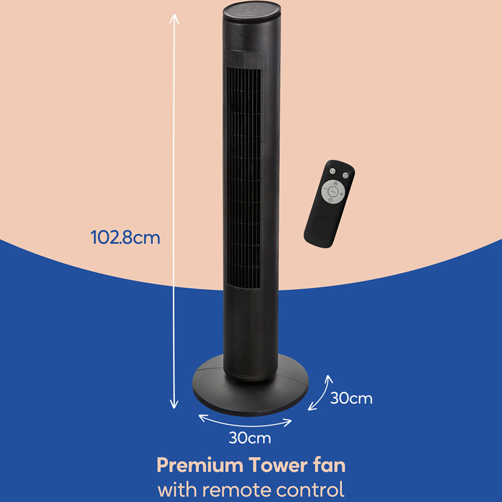 Russell Hobbs Black Premium Tower Fan Image 9