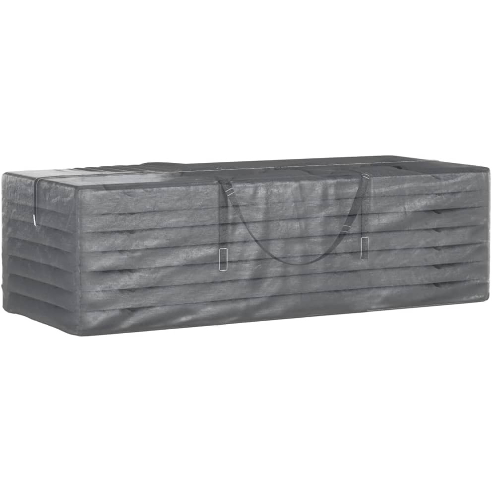 Walplus Black Polyethylene Garden Cushion Storage Bag 55 x 40 x 135cm 2 Pack Image 8