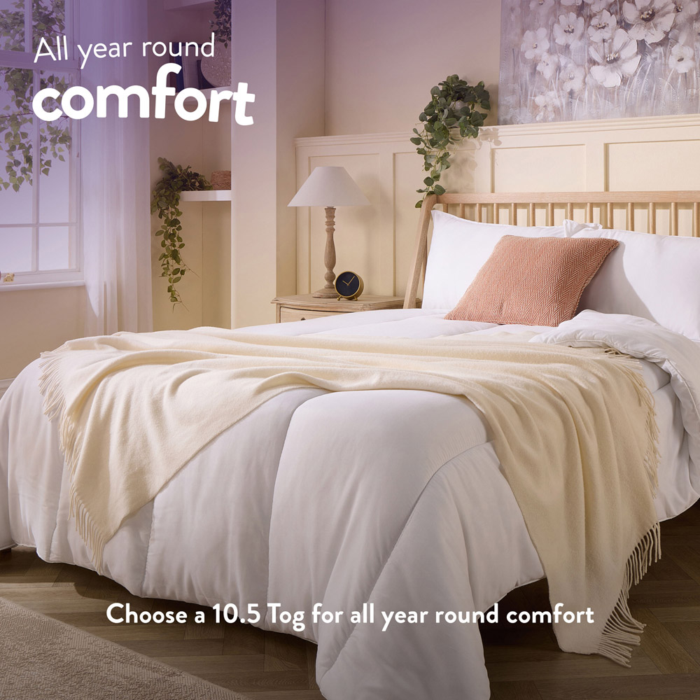 Slumberdown Double White Climate Control Duvet 10.5 Tog Image 4