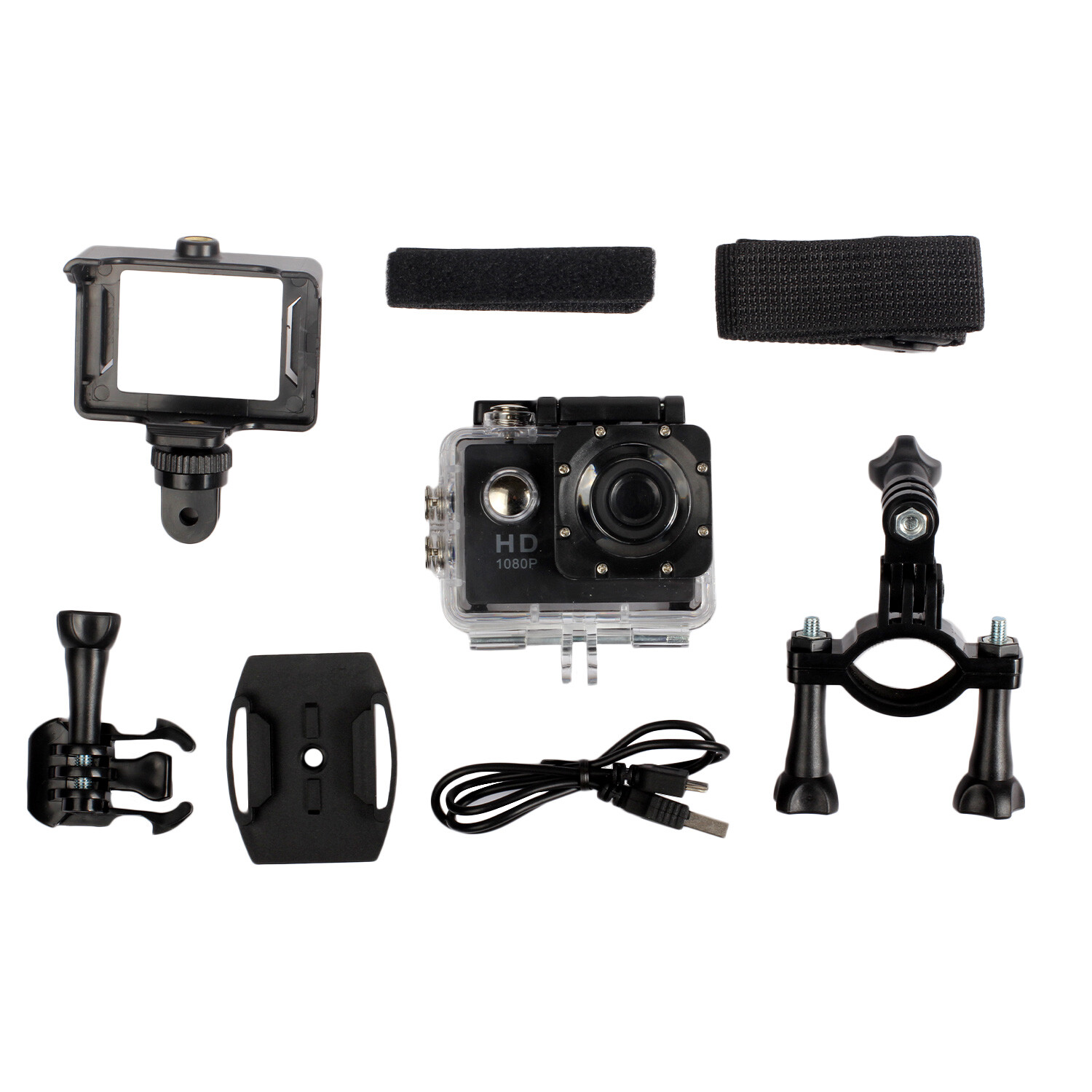 Action Camera with SD Card - Black Image 3