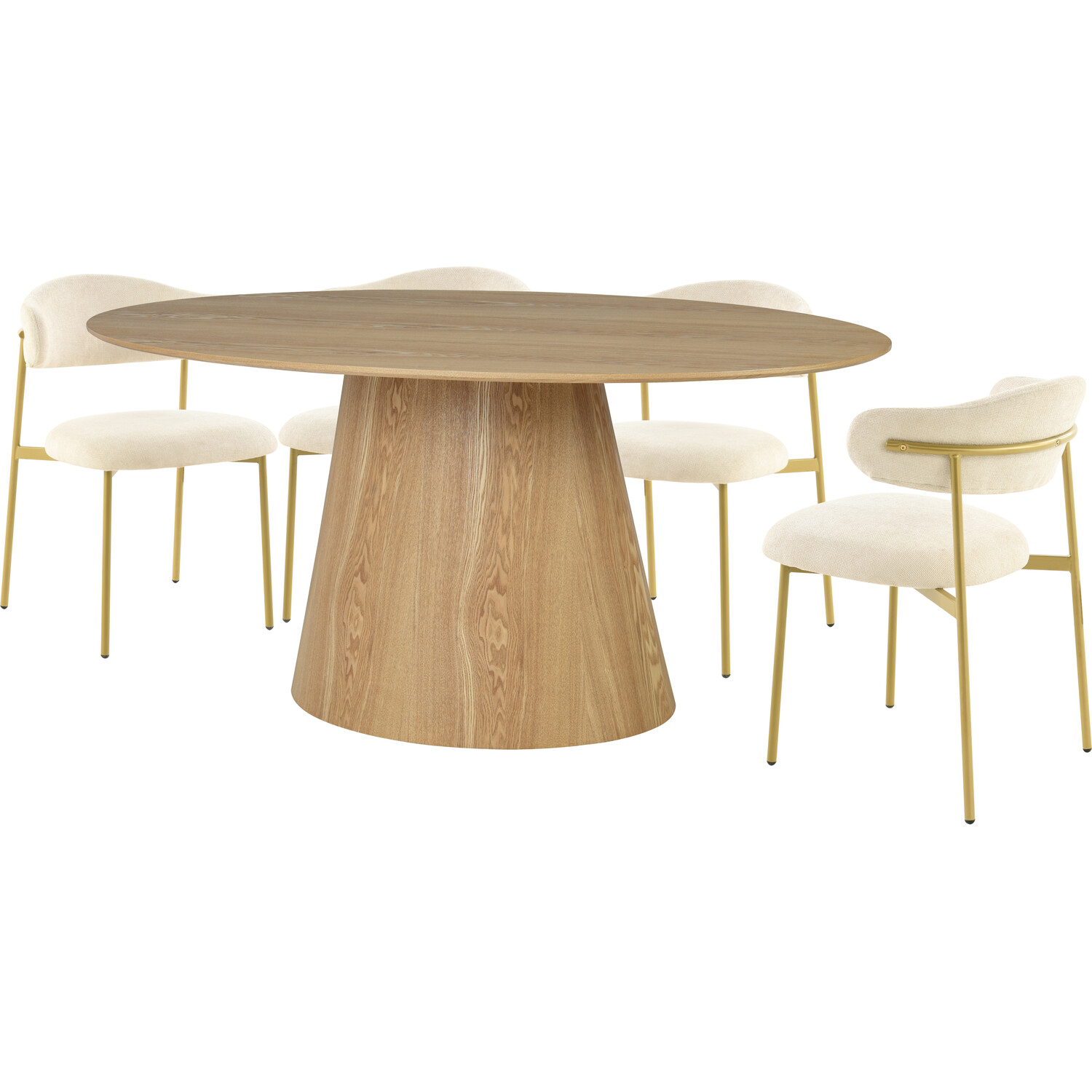 Palma Oval Dining Table Natural Image 8