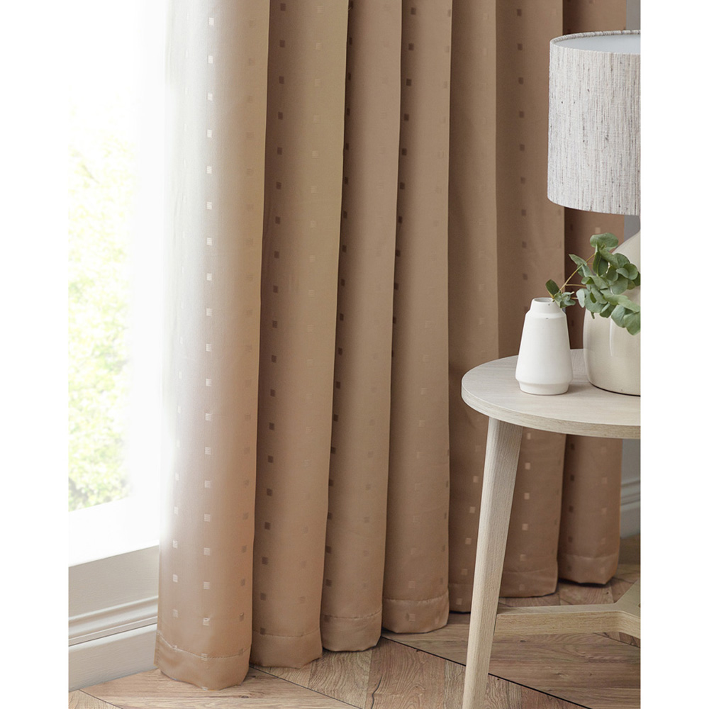 Alan Symonds Madison Latte Ring Top Curtain 229 x 229cm Image 3