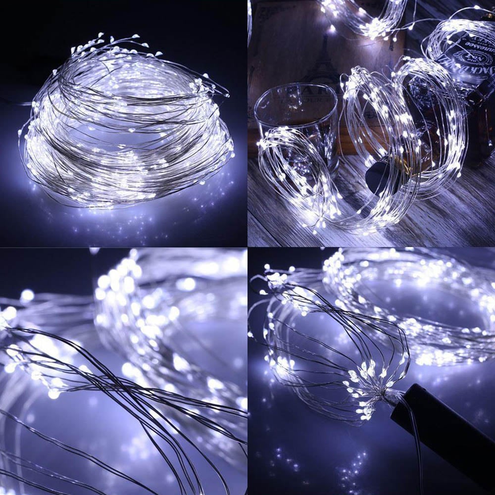Shatchi 40 Cool White LED Silver Copper Wire Christmas String Light 4m Image 3