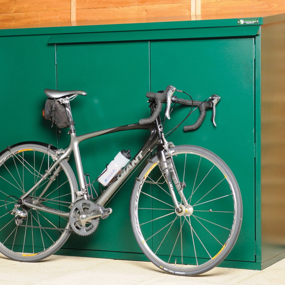 Asgard Annexe Secured by Design 6 x 3ft Double Door Grey Bike Storage Shed Image 8