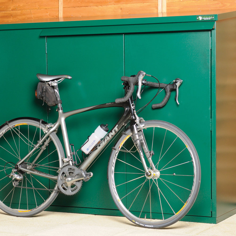 Asgard Annexe Secured by Design 6 x 3ft Double Door Cream Bike Storage Shed Image 8