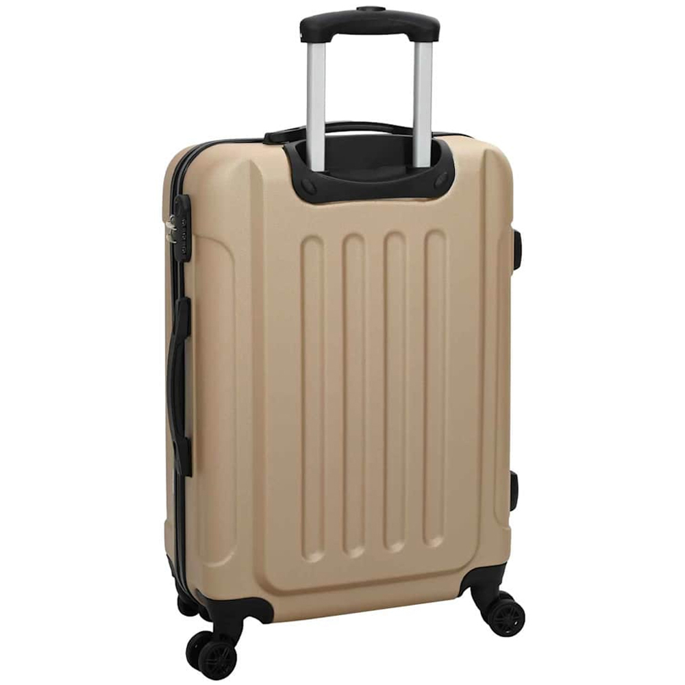 vidaXL Set of 3 Beige ABS Suitcases with Wheels Image 6