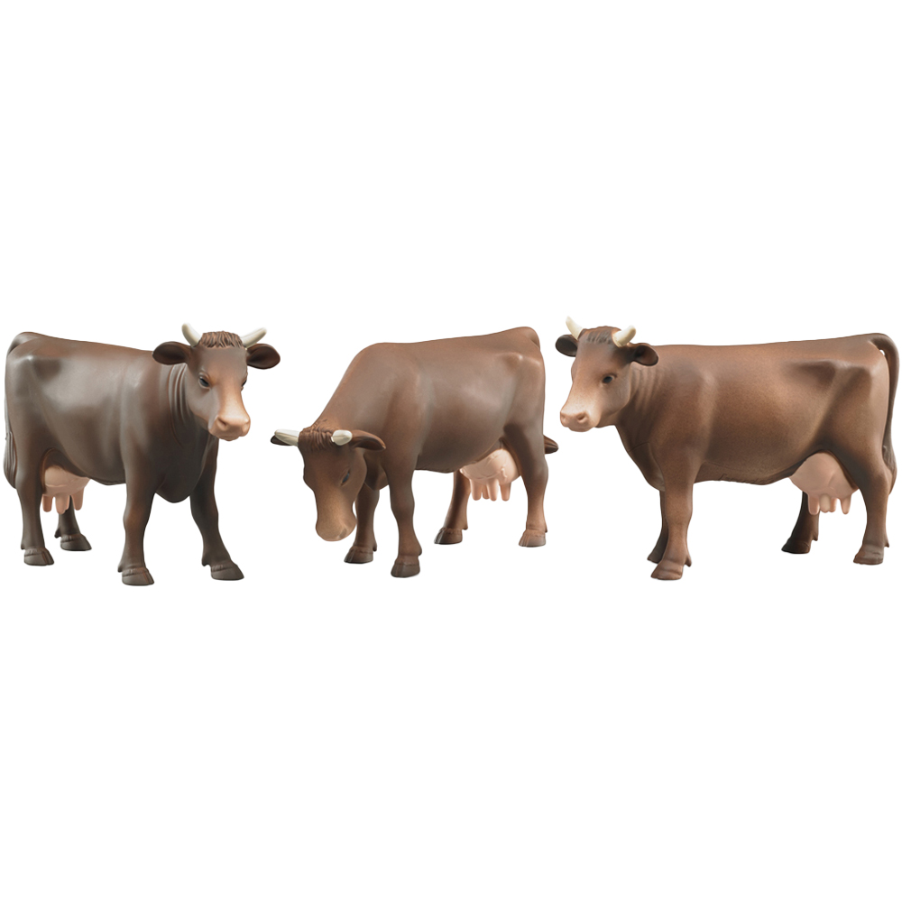 Bruder Brown Cow Figure with Right Left and Down 3 Position Head Image 1