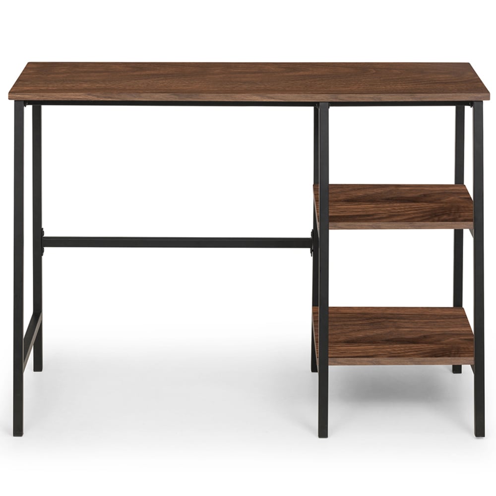 Julian Bowen Tribeca 2 Shelves Walnut Desk Image 3