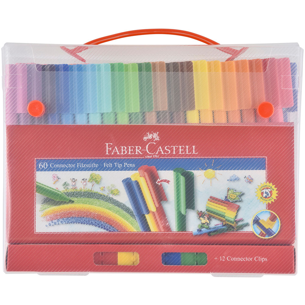 Faber-Castell Connector Felt Tip Pens 60 Pack Image